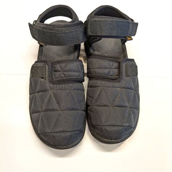 Teva Hurricane Hybrid Sandals Men 10 Black Closed Toe Ripstop Quilted Moc Heel main image 8